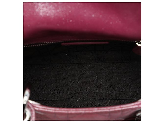 Dior Pink Mini Iridescent Lambskin Cannage Lady Dior Rosa - vista 4