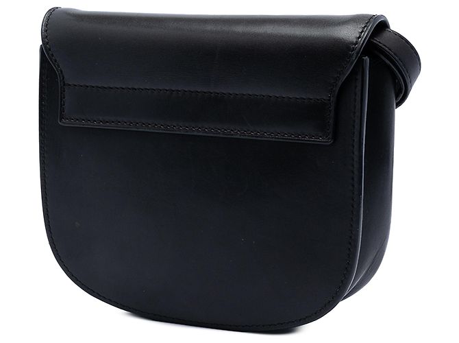 Saint Laurent Borsa a Tracolla Kaia Small in Pelle Nera con Monogramma Nero - vista 2