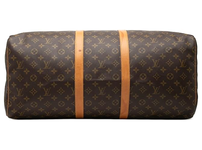 Louis Vuitton Brown Monogram Keepall 55 Marrone - vista 3