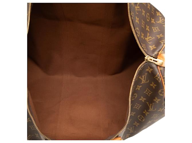 Louis Vuitton Brown Monogram Keepall 55 Marrone - vista 4