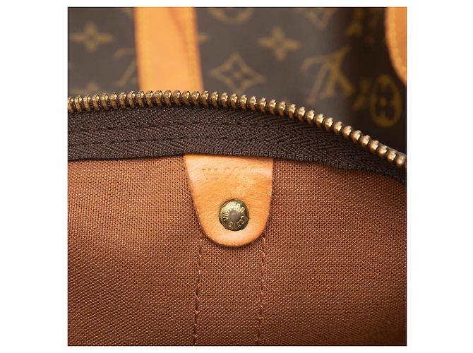 Louis Vuitton Brown Monogram Keepall 55 Marrone - vista 6