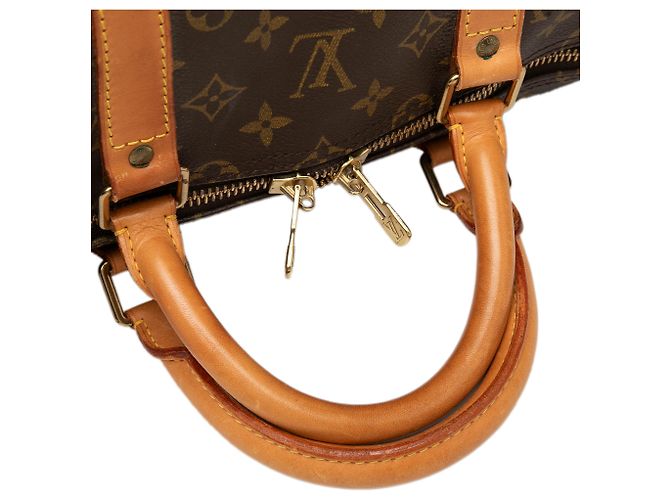 Louis Vuitton Brown Monogram Keepall 55 Marrone - vista 8