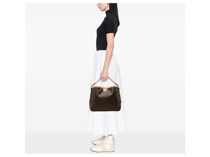 Louis Vuitton Brown Monogram Delightful PM Marrone - vista 7