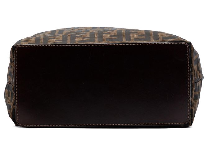 Borsa Tote Fendi in tela Zucca marrone - vista 3