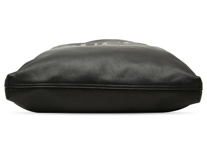 Borsa Tote Gucci in pelle di vitello nera con logo Nero - vista 3