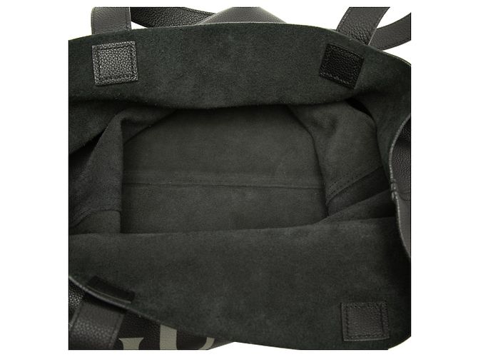 Borsa Tote Gucci in pelle di vitello nera con logo Nero - vista 4