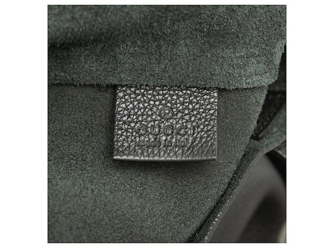 Borsa Tote Gucci in pelle di vitello nera con logo Nero - vista 5