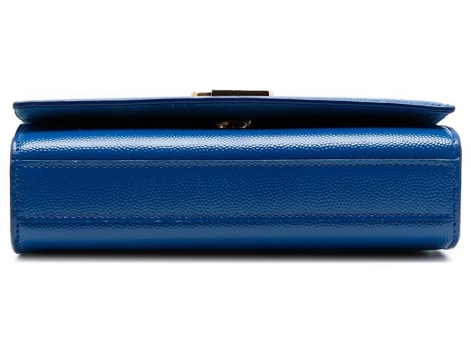 Saint Laurent Blue Small Grain De Poudre Monogram Kate Crossbody - vista 3