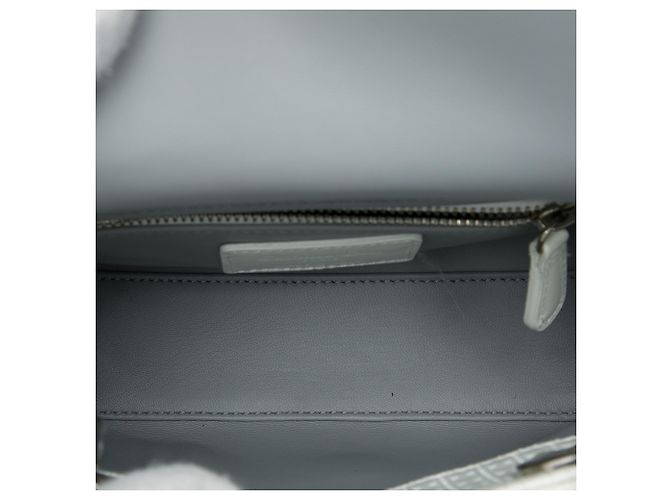 Dior White Mini Patent Microcannage Lady Dior Bianco Bianco sporco - vista 4