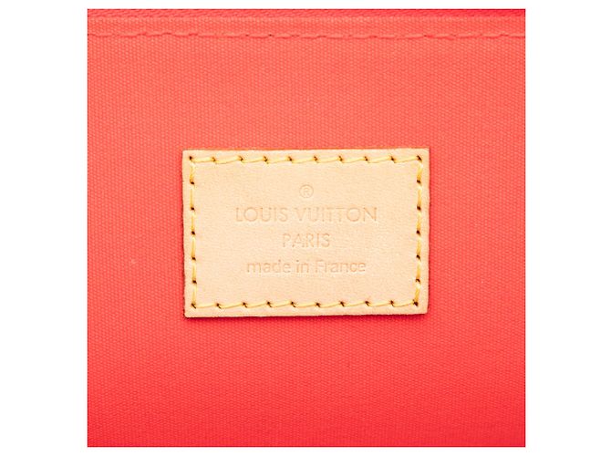 Louis Vuitton Orange Monogram Vernis Alma PM Arancione - vista 5