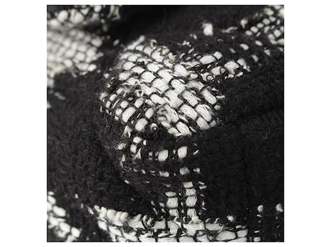 Chanel Black Medium Tweed 19 Flap Nero - vista 10