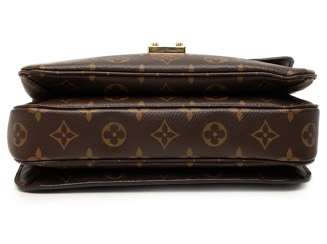 Louis Vuitton Brown Monogram Pochette Metis Marrone - vista 3