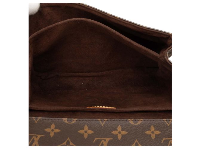 Louis Vuitton Brown Monogram Pochette Metis Marrone - vista 4