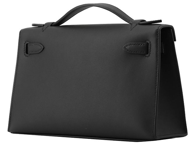 Hermès Black Swift Kelly Pochette 22 Nero - vista 2