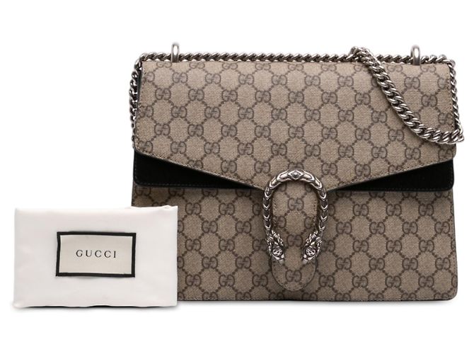 Borsa a tracolla Gucci Dionysus Medium GG Supreme Beige - vista 7