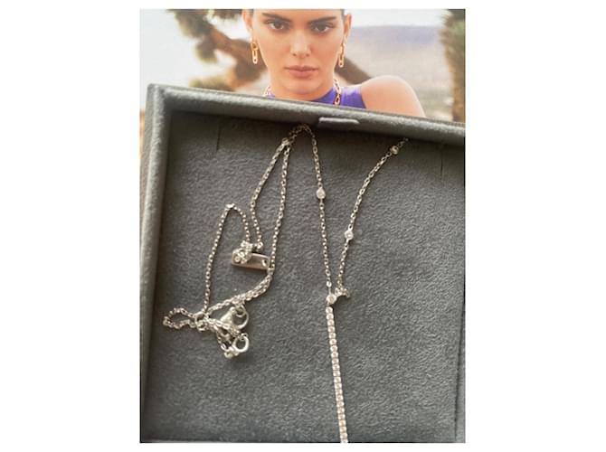 Collana Messika Move Uno in oro bianco e diamanti - vista 3