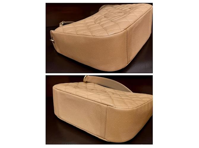Borsa Chanel 19 Small Beige Caviar Leather - vista 10