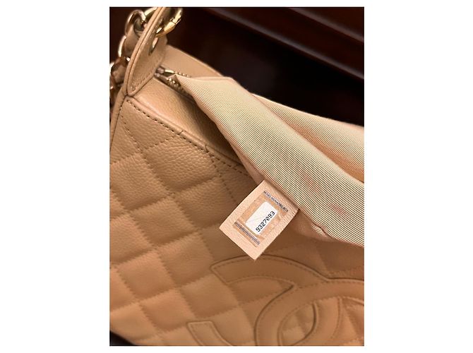 Borsa Chanel 19 Small Beige Caviar Leather - vista 12