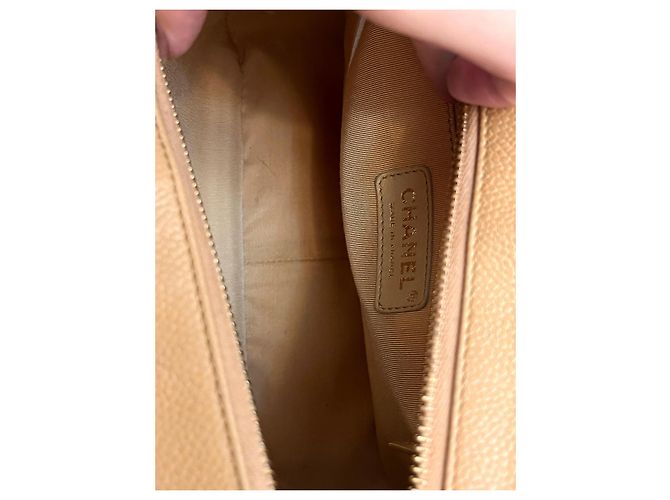 Borsa Chanel 19 Small Beige Caviar Leather - vista 13
