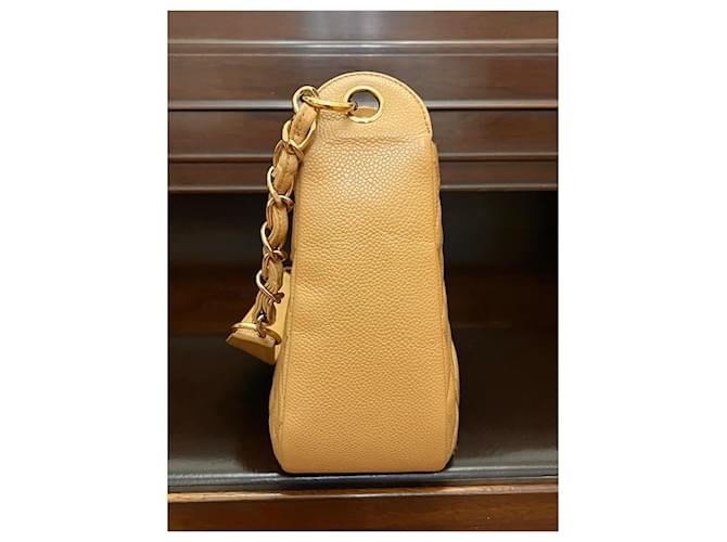 Borsa Chanel 19 Small Beige Caviar Leather - vista 4