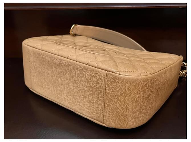 Borsa Chanel 19 Small Beige Caviar Leather - vista 5