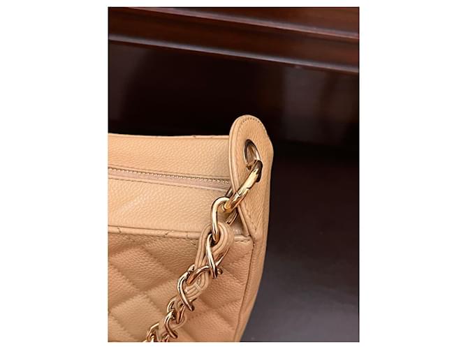 Borsa Chanel 19 Small Beige Caviar Leather - vista 8