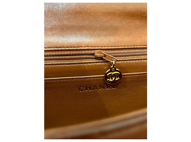 Mini borsa in pelle matelassé Chanel Rare Marrone - vista 6