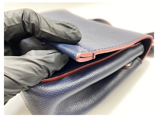 Borsa a tracolla Louis Vuitton Lockme II Blu navy - vista 14