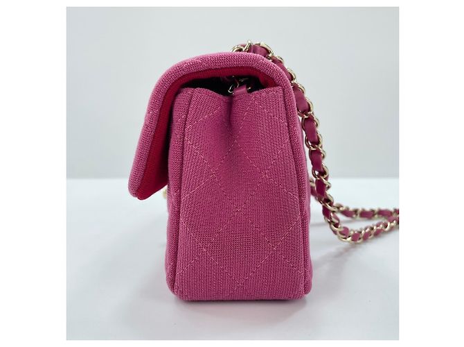 Borsa a tracolla Chanel Mini Matelassé in Rosa - vista 5
