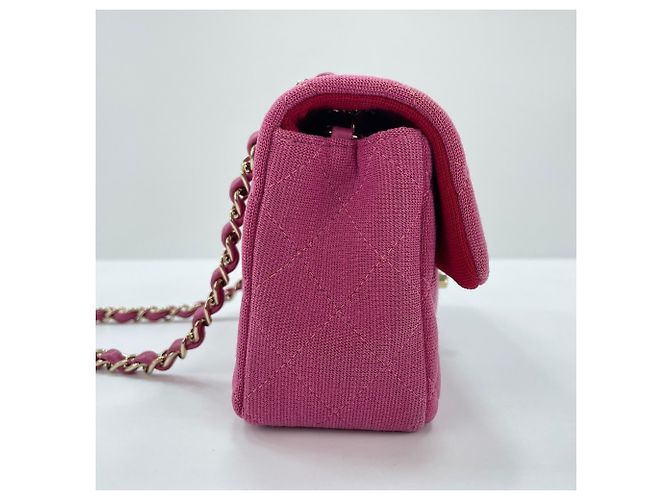 Borsa a tracolla Chanel Mini Matelassé in Rosa - vista 6