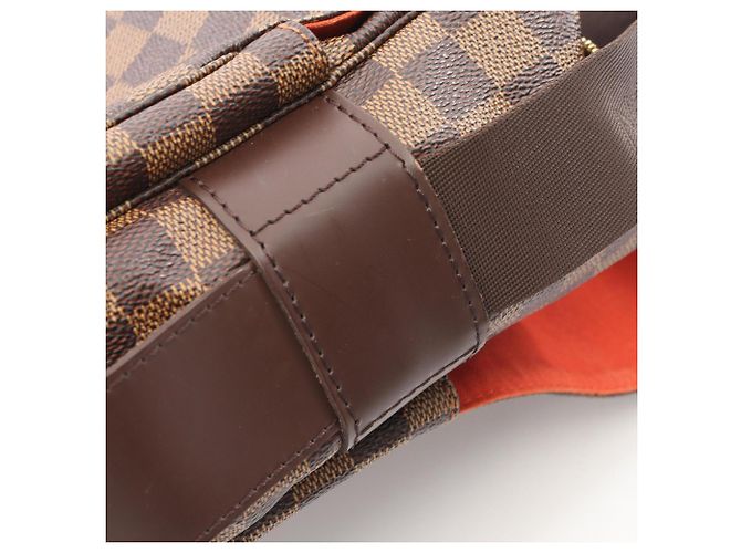 Borsa a tracolla Louis Vuitton Naviglio Damier Ebene Marrone - vista 10