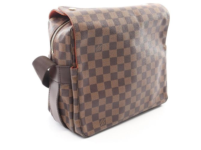 Borsa a tracolla Louis Vuitton Naviglio Damier Ebene Marrone - vista 2