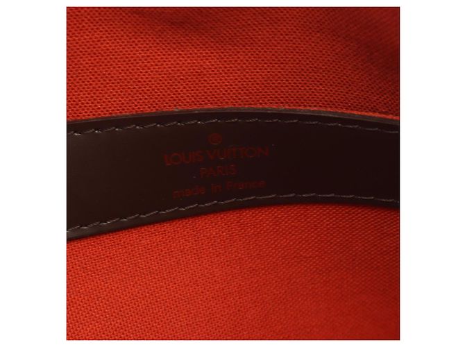 Borsa a tracolla Louis Vuitton Naviglio Damier Ebene Marrone - vista 4