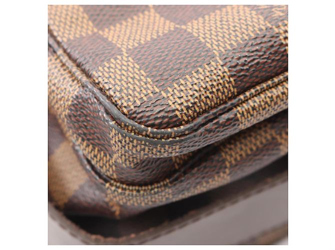 Borsa a tracolla Louis Vuitton Naviglio Damier Ebene Marrone - vista 7
