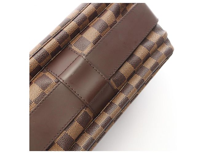 Borsa a tracolla Louis Vuitton Naviglio Damier Ebene Marrone - vista 8
