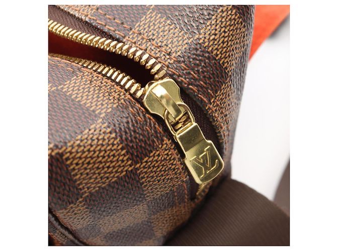 Borsa a tracolla Louis Vuitton Naviglio Damier Ebene Marrone - vista 9