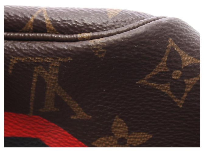 Borsa Tote Louis Vuitton Neverfull MM My LV World Tour Marrone Multicolore - vista 6
