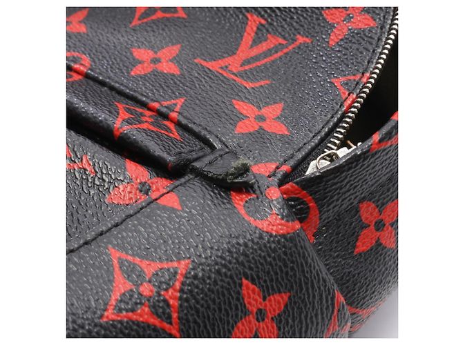 Zaino Louis Vuitton Palm Springs Mini Nero Rosso - vista 6