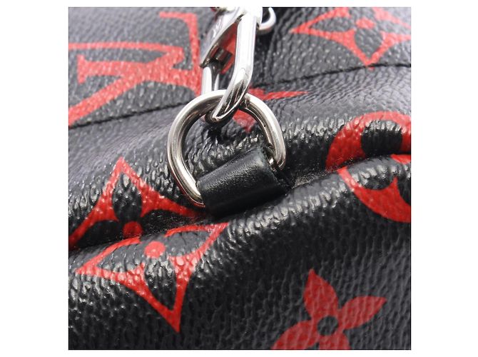 Zaino Louis Vuitton Palm Springs Mini Nero Rosso - vista 7