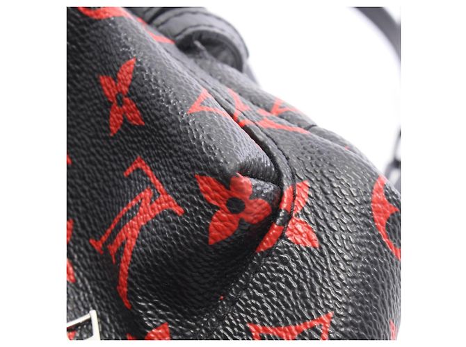 Zaino Louis Vuitton Palm Springs Mini Nero Rosso - vista 8