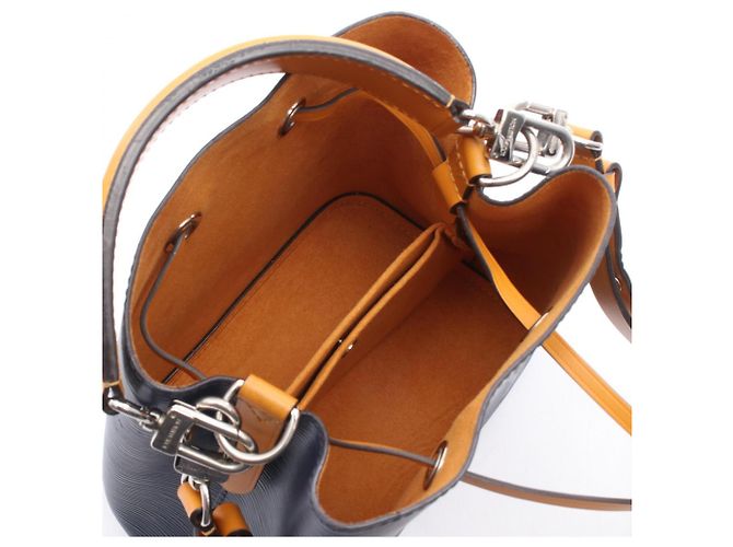 Néonoé Borsa Louis Vuitton NeoNoe BB Arancione Blu navy - vista 3
