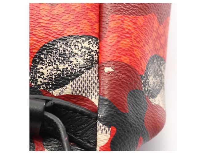 Zaino/Borsa Louis Vuitton Palm Springs PM Nero Bianco Rosso - vista 10