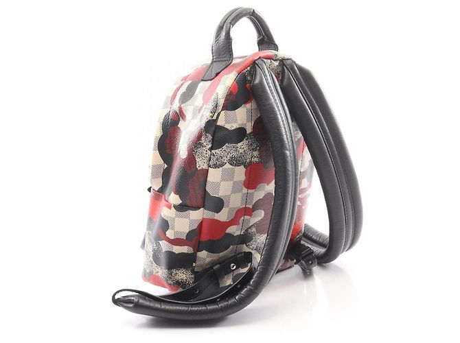 Zaino/Borsa Louis Vuitton Palm Springs PM Nero Bianco Rosso - vista 2