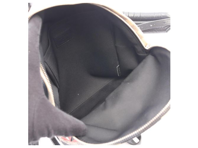 Zaino/Borsa Louis Vuitton Palm Springs PM Nero Bianco Rosso - vista 3