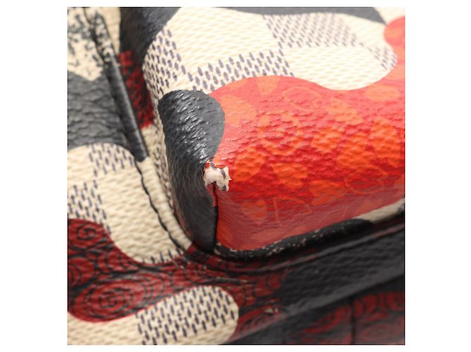 Zaino/Borsa Louis Vuitton Palm Springs PM Nero Bianco Rosso - vista 6