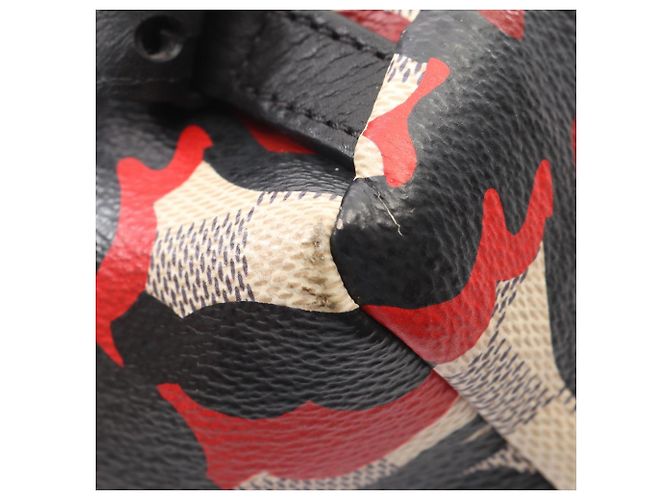 Zaino/Borsa Louis Vuitton Palm Springs PM Nero Bianco Rosso - vista 7