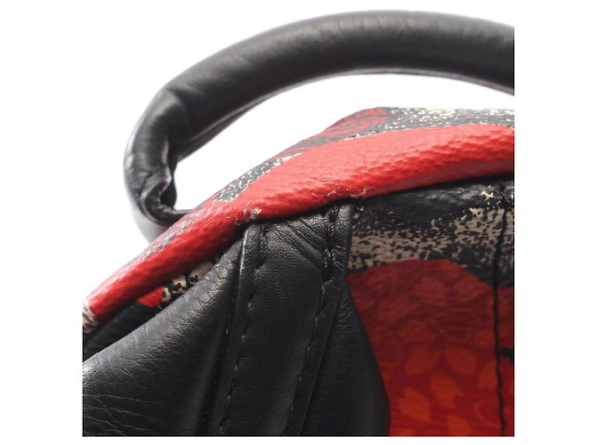 Zaino/Borsa Louis Vuitton Palm Springs PM Nero Bianco Rosso - vista 9