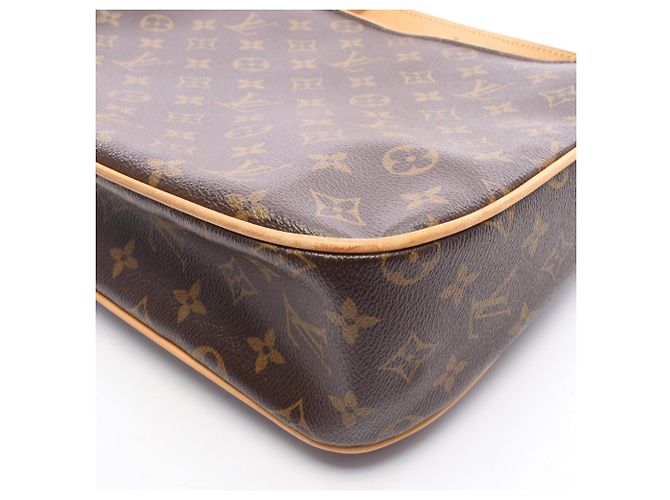 Borsa a tracolla Louis Vuitton Hudson GM Monogram Marrone - vista 9