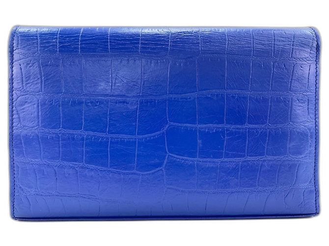 Borsa a tracolla Yves Saint Laurent Cassandra, Blue - vista 3