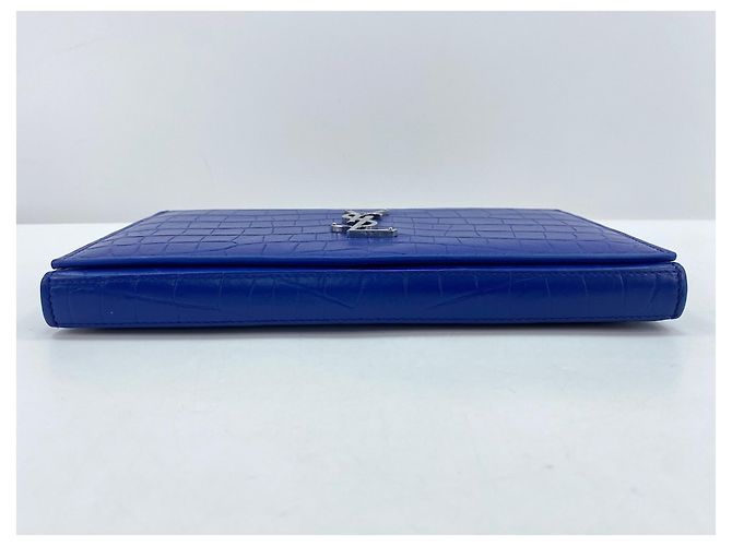 Borsa a tracolla Yves Saint Laurent Cassandra, Blue - vista 7